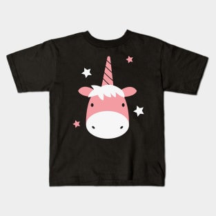 Cute pink unicorn Kids T-Shirt